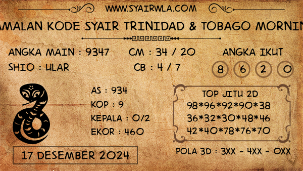 Prediksi Trinidad & Tobago Morning