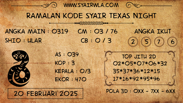 Prediksi Texas Night